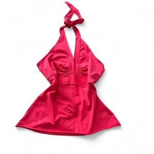Y2K Red Halter Top